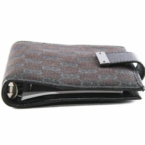 Gucci Web Black GG Logos Pattern Agenda Notebook - Picture 8 of 14